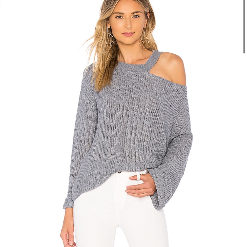 NWOT REVOLVE Majorelle Shoulder Cut Out Sweater